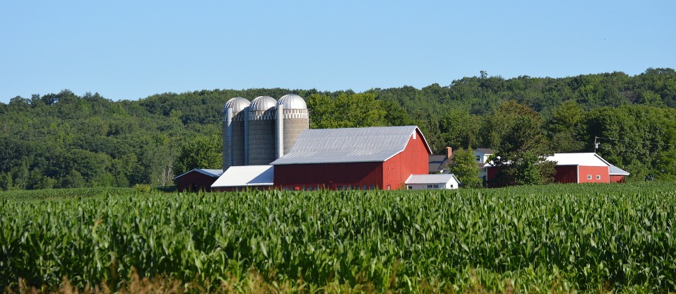 A Midwest farm in central Wisconsin USA